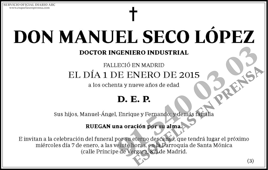 Manuel Seco López